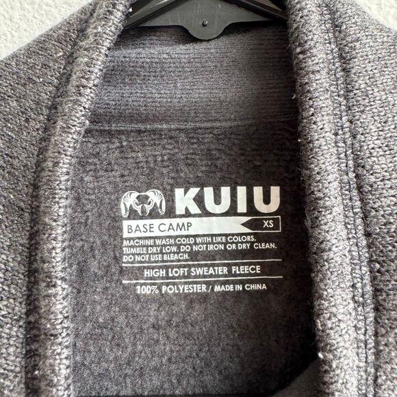 Kuiu Jacket Womens Size XS Gray High Loft Sweater Fleece Full Zip Thumbholes - Picture 3 of 7